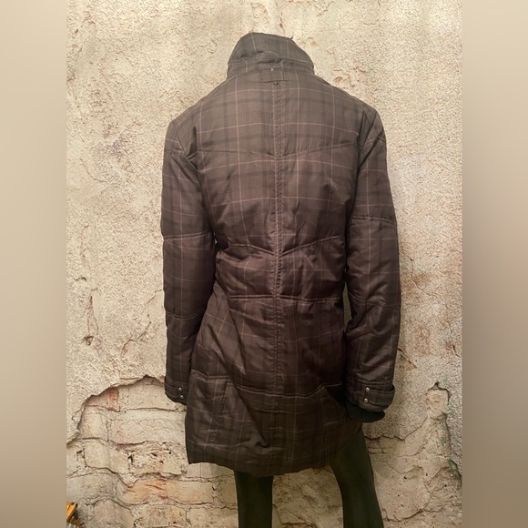 Point Zero Grey Plaid Down Puffer Coat - Picture 9 of 13